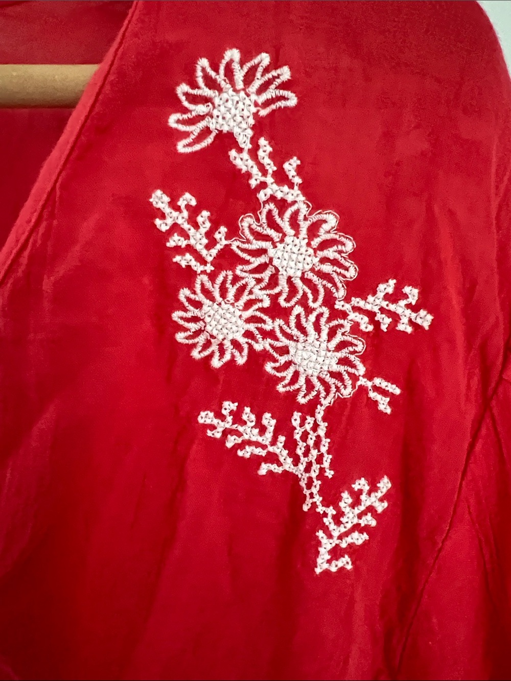 Old Navy 100% Cotton Coral Button-Front Embroidered Top #764185-00 NWOT Size XL - Picture 4 of 17